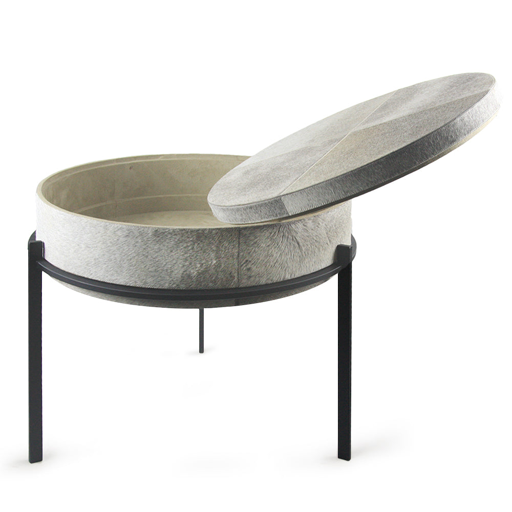 Frosted Leather Side Table | Galore Home: Luxury Home Decor, Elegant Home Furnishings, Stylish Home Accents & Contemporary Home Accessories