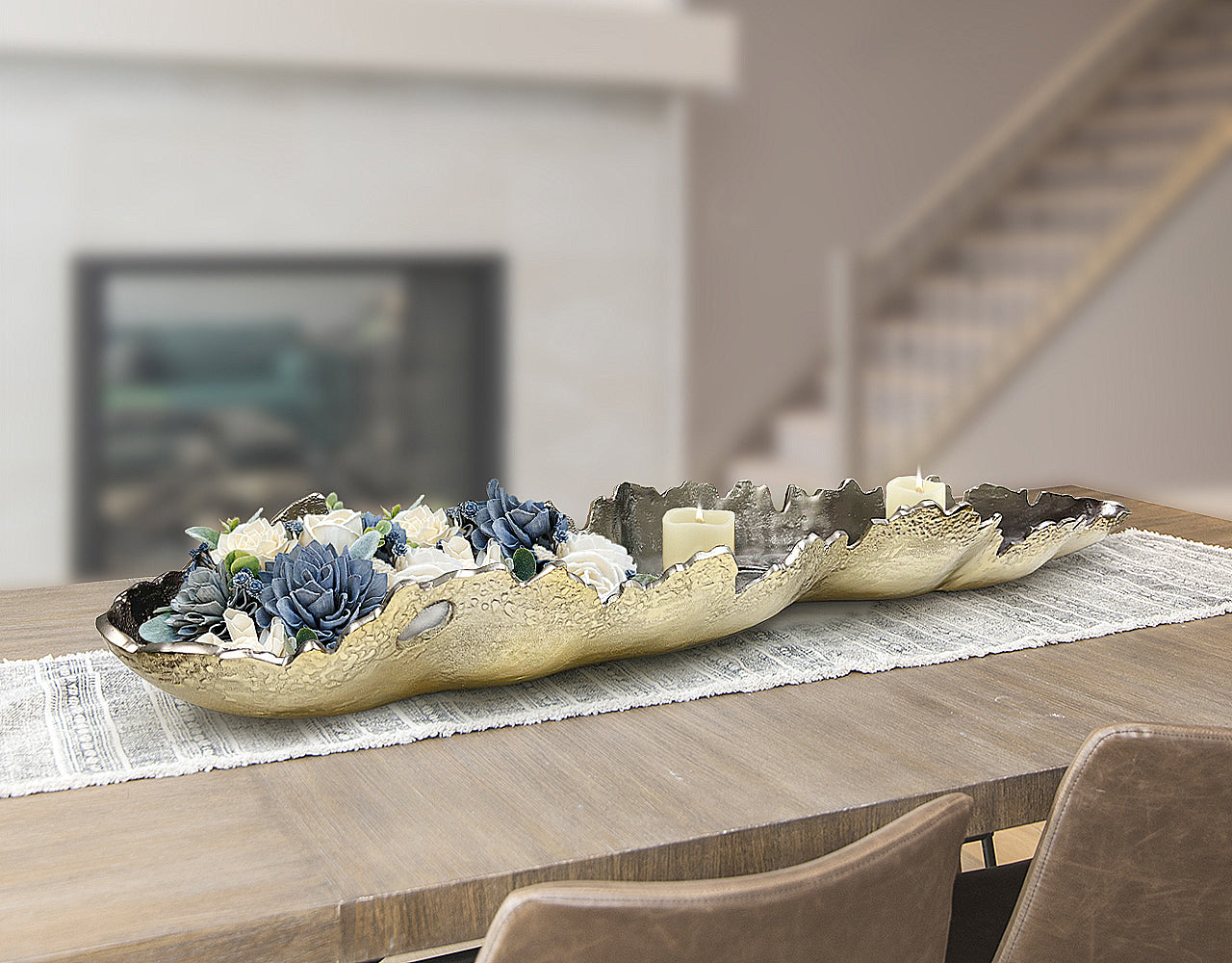Glacial Platter Candle Holder | Galore Home: Luxury Home Decor, Elegant Home Furnishings, Stylish Home Accents & Contemporary Home Accessories