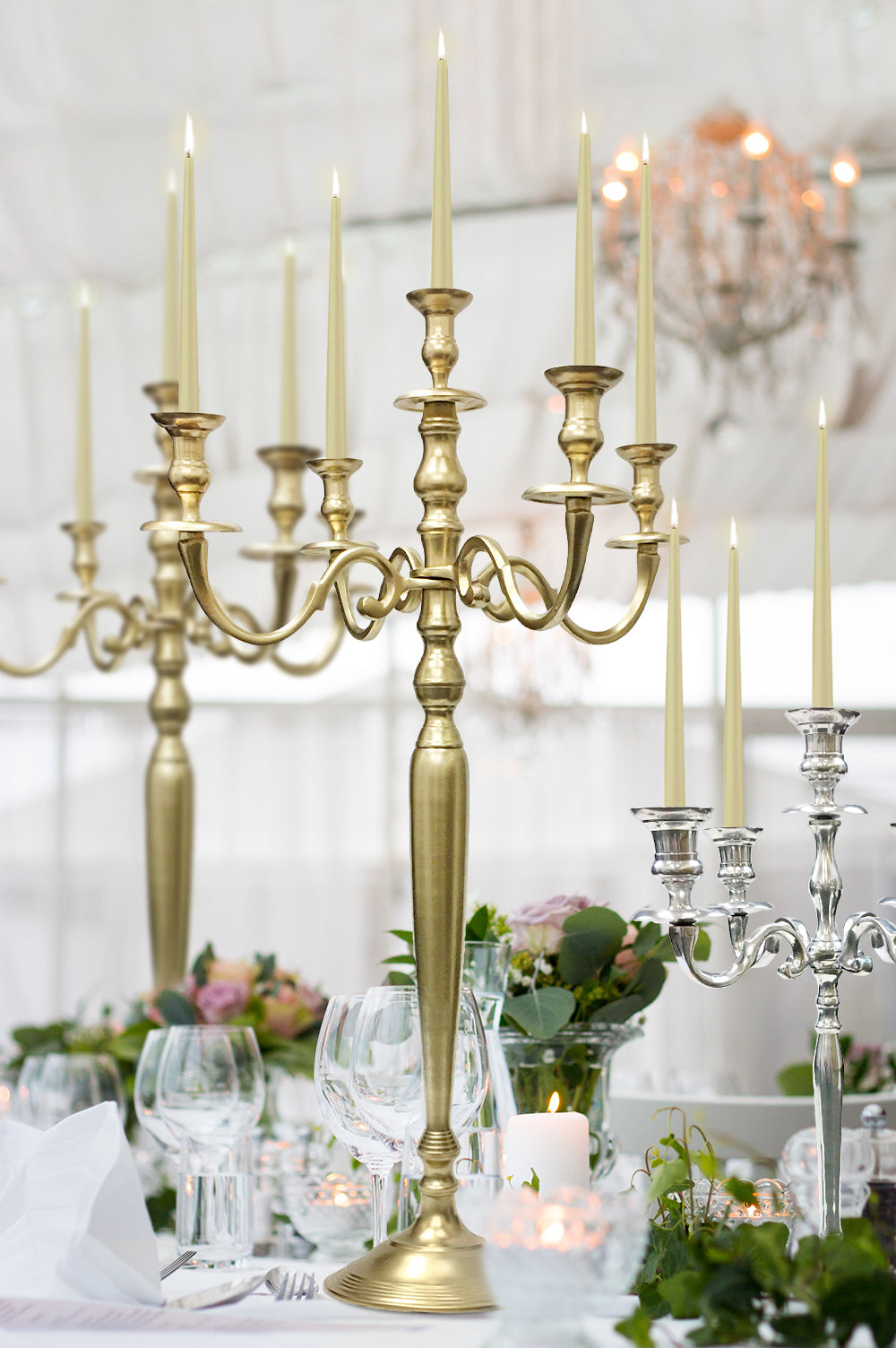 5 Arm Candelabra Candle Holder | Galore Home: Luxury Home Decor, Elegant Home Furnishings, Stylish Home Accents & Contemporary Home Accessories