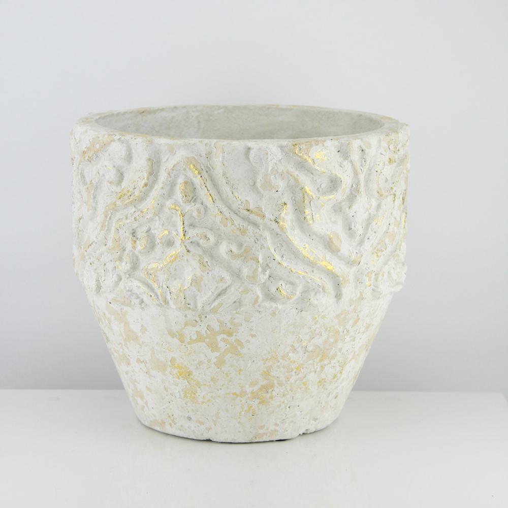 White Ceramic Planter or Tree Pot | Galore Home: Luxury Home Decor, Elegant Home Furnishings, Stylish Home Accents & Contemporary Home Accessories