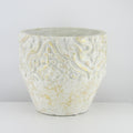 White Ceramic Planter or Tree Pot | Galore Home: Luxury Home Decor, Elegant Home Furnishings, Stylish Home Accents & Contemporary Home Accessories
