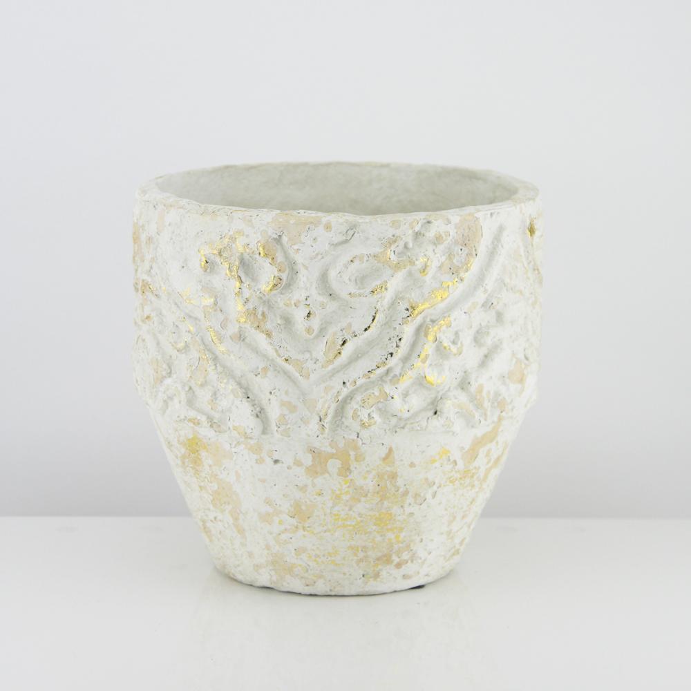 White Ceramic Planter or Tree Pot | Galore Home: Luxury Home Decor, Elegant Home Furnishings, Stylish Home Accents & Contemporary Home Accessories