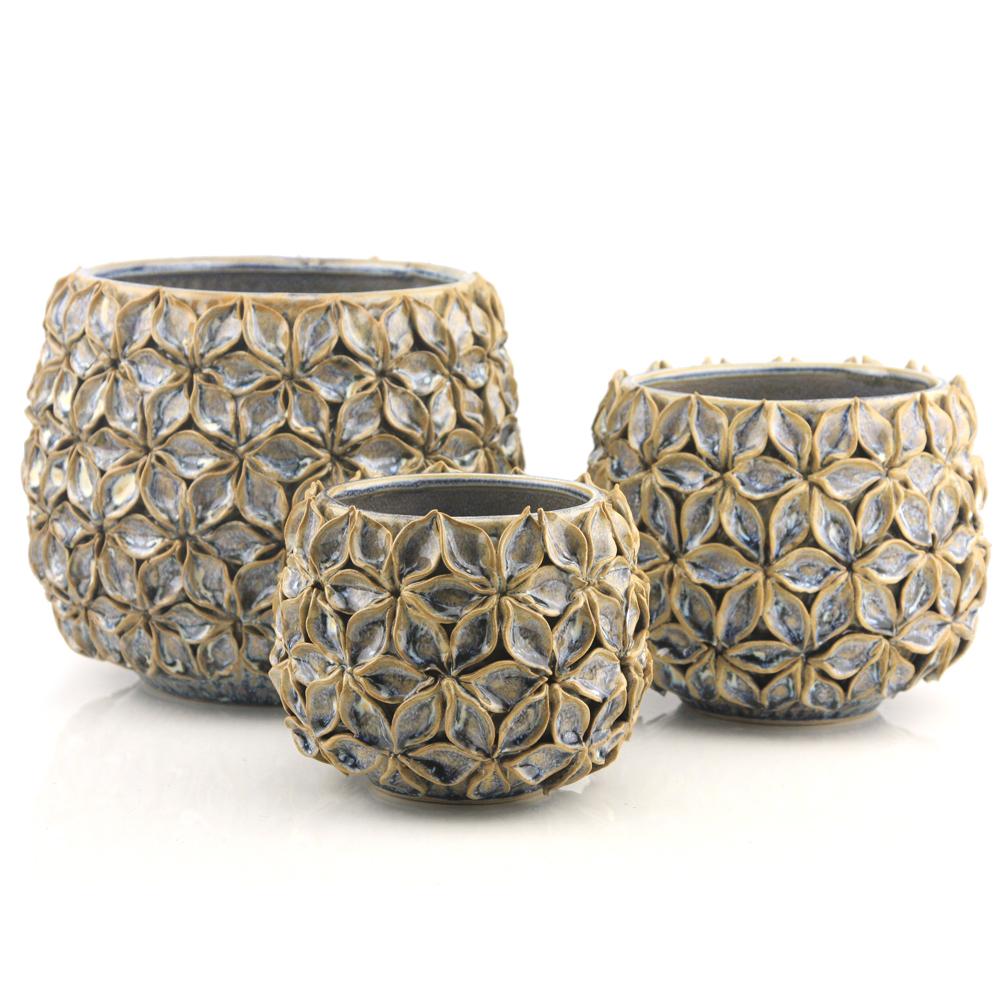 Lotus Ceramic Planter | Galore Home: Luxury Home Decor, Elegant Home Furnishings, Stylish Home Accents & Contemporary Home Accessories