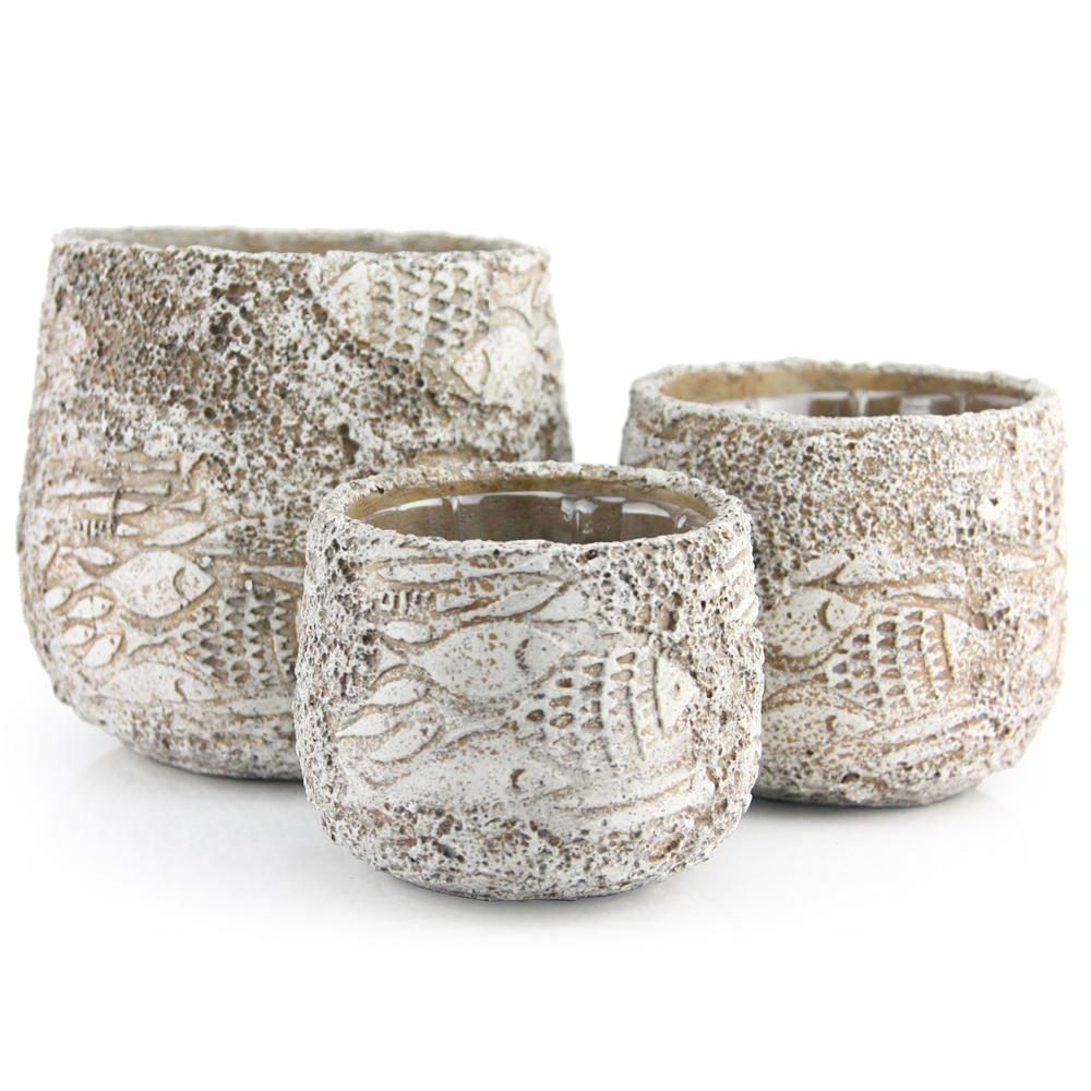 Fossil Ceramic Pot | Galore Home: Luxury Home Decor, Elegant Home Furnishings, Stylish Home Accents & Contemporary Home Accessories