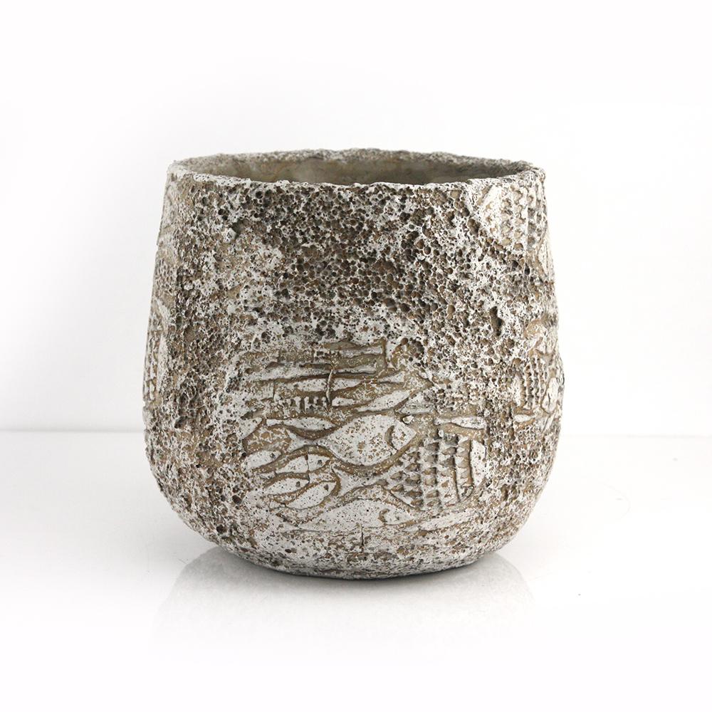 Fossil Ceramic Pot | Galore Home: Luxury Home Decor, Elegant Home Furnishings, Stylish Home Accents & Contemporary Home Accessories