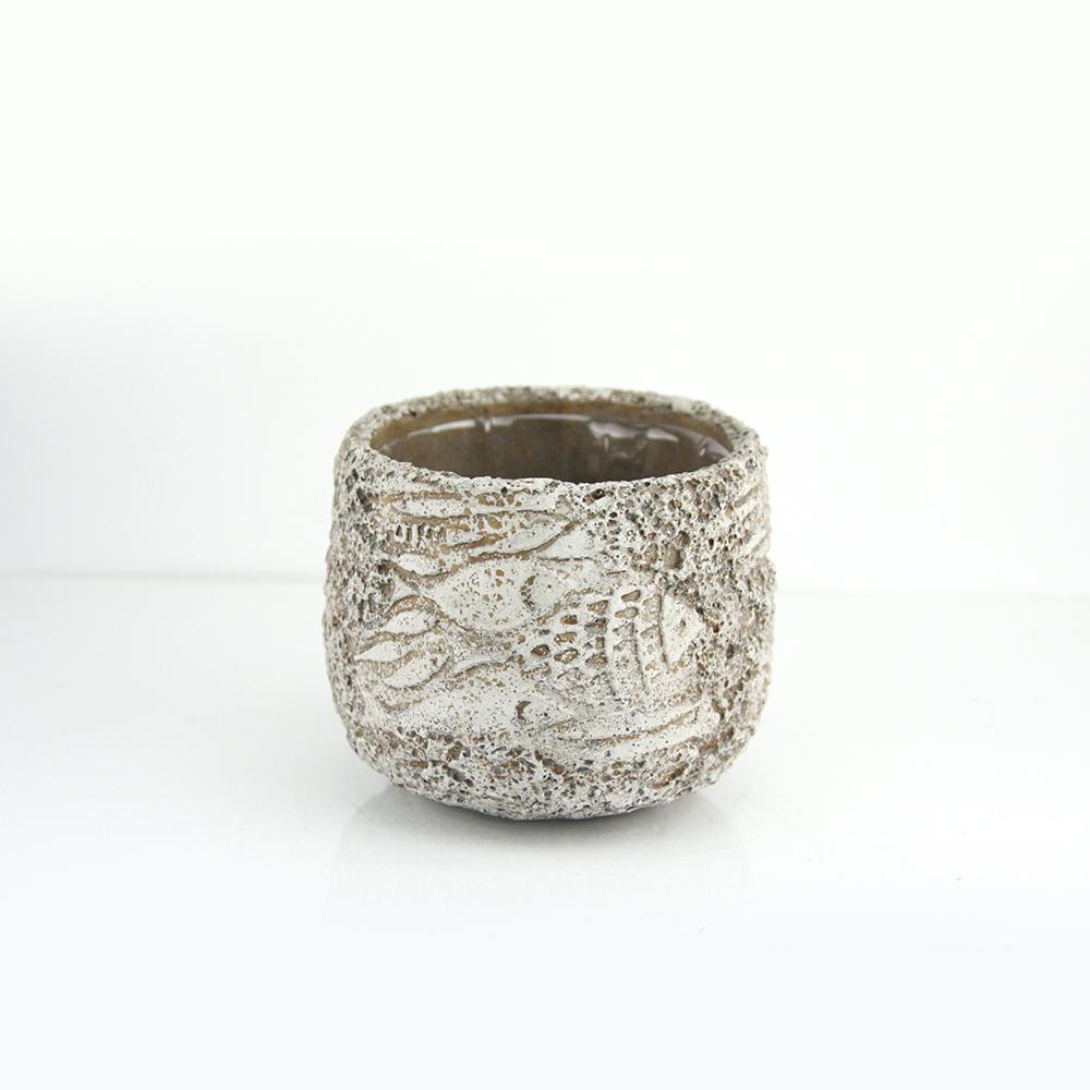 Fossil Ceramic Pot | Galore Home: Luxury Home Decor, Elegant Home Furnishings, Stylish Home Accents & Contemporary Home Accessories