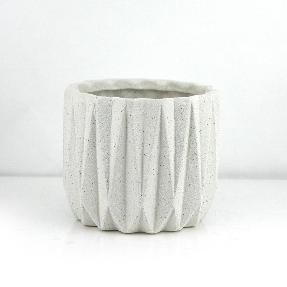 Geometric Ceramic Pot