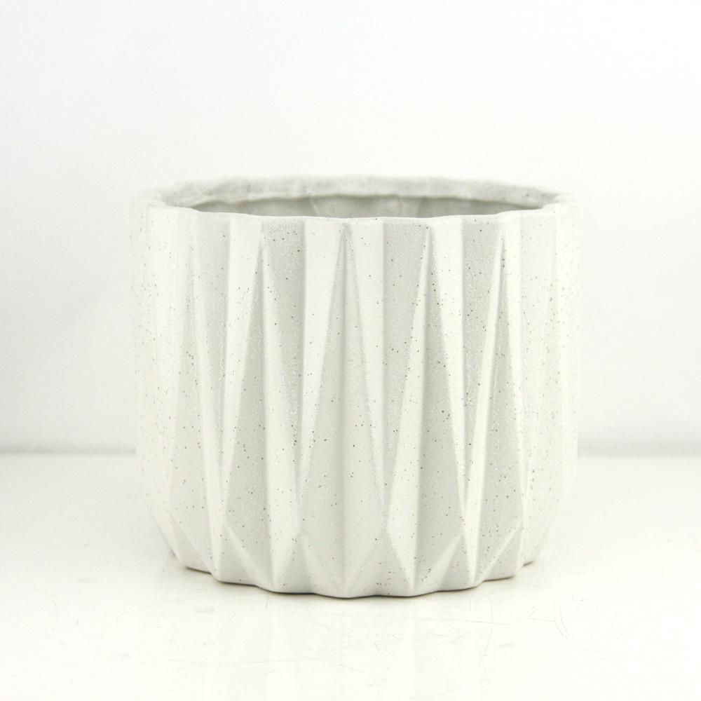 Geometric Ceramic Pot | Galore Home: Luxury Home Decor, Elegant Home Furnishings, Stylish Home Accents & Contemporary Home Accessories