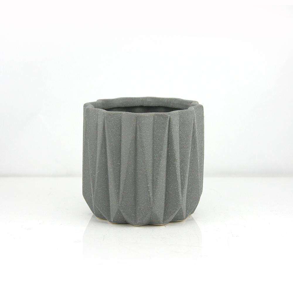 Geometric Ceramic Pot | Galore Home: Luxury Home Decor, Elegant Home Furnishings, Stylish Home Accents & Contemporary Home Accessories