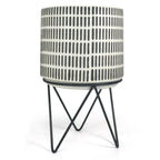 Ceramic Planter with Metal Stand | Galore Home: Luxury Home Decor, Elegant Home Furnishings, Stylish Home Accents & Contemporary Home Accessories