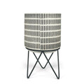 Ceramic Planter with Metal Stand | Galore Home: Luxury Home Decor, Elegant Home Furnishings, Stylish Home Accents & Contemporary Home Accessories