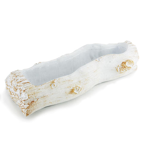 Ceramic Log Planter | Galore Home: Luxury Home Decor, Elegant Home Furnishings, Stylish Home Accents & Contemporary Home Accessories