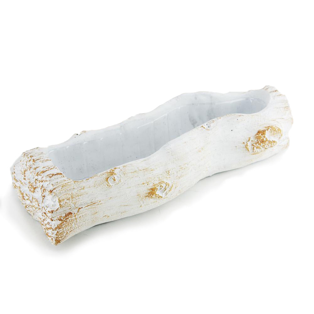 Ceramic Log Planter | Galore Home: Luxury Home Decor, Elegant Home Furnishings, Stylish Home Accents & Contemporary Home Accessories