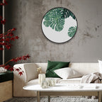 Circular (Round) Wall Art / Wall Decor - Monstera Leaf | Galore Home: Luxury Home Decor, Elegant Home Furnishings, Stylish Home Accents & Contemporary Home Accessories
