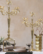 5 Arm Crystal Petal Candelabra Candle Holder | Galore Home: Luxury Home Decor, Elegant Home Furnishings, Stylish Home Accents & Contemporary Home Accessories
