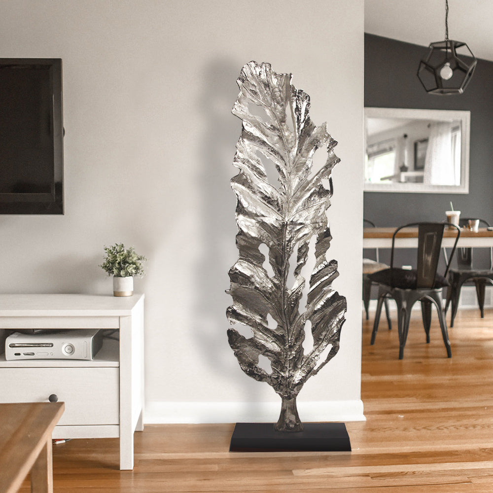 Grand Metal Leaf Sculpture | Galore Home: Luxury Home Decor, Elegant Home Furnishings, Stylish Home Accents & Contemporary Home Accessories