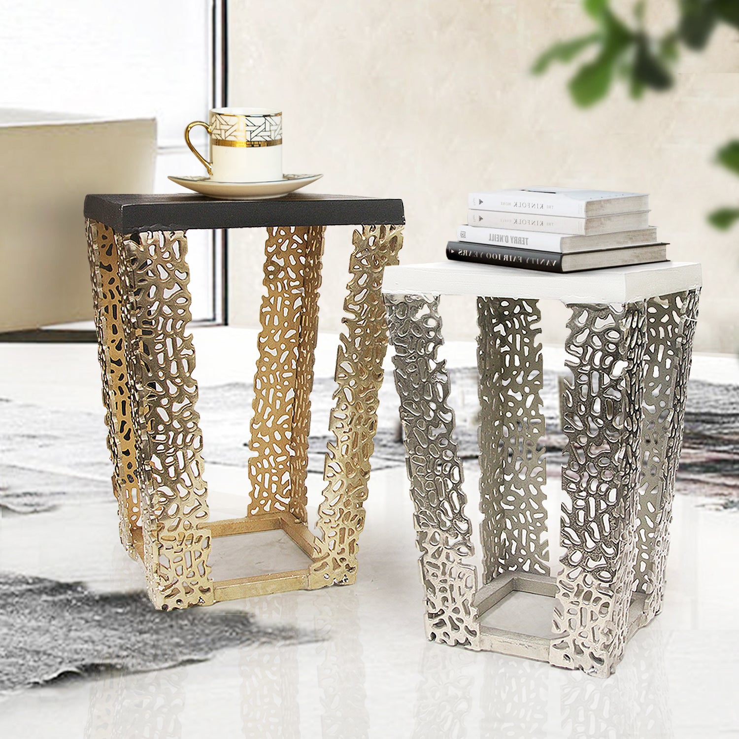 Gilded Side Table / Stand | Galore Home: Luxury Home Decor, Elegant Home Furnishings, Stylish Home Accents & Contemporary Home Accessories