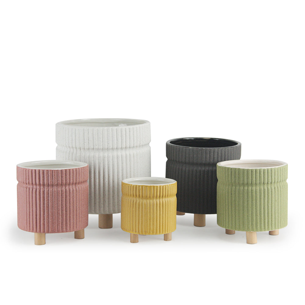 Ridged Tripod Pot | Galore Home: Luxury Home Decor, Elegant Home Furnishings, Stylish Home Accents & Contemporary Home Accessories