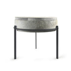 Frosted Leather Side Table | Galore Home: Luxury Home Decor, Elegant Home Furnishings, Stylish Home Accents & Contemporary Home Accessories