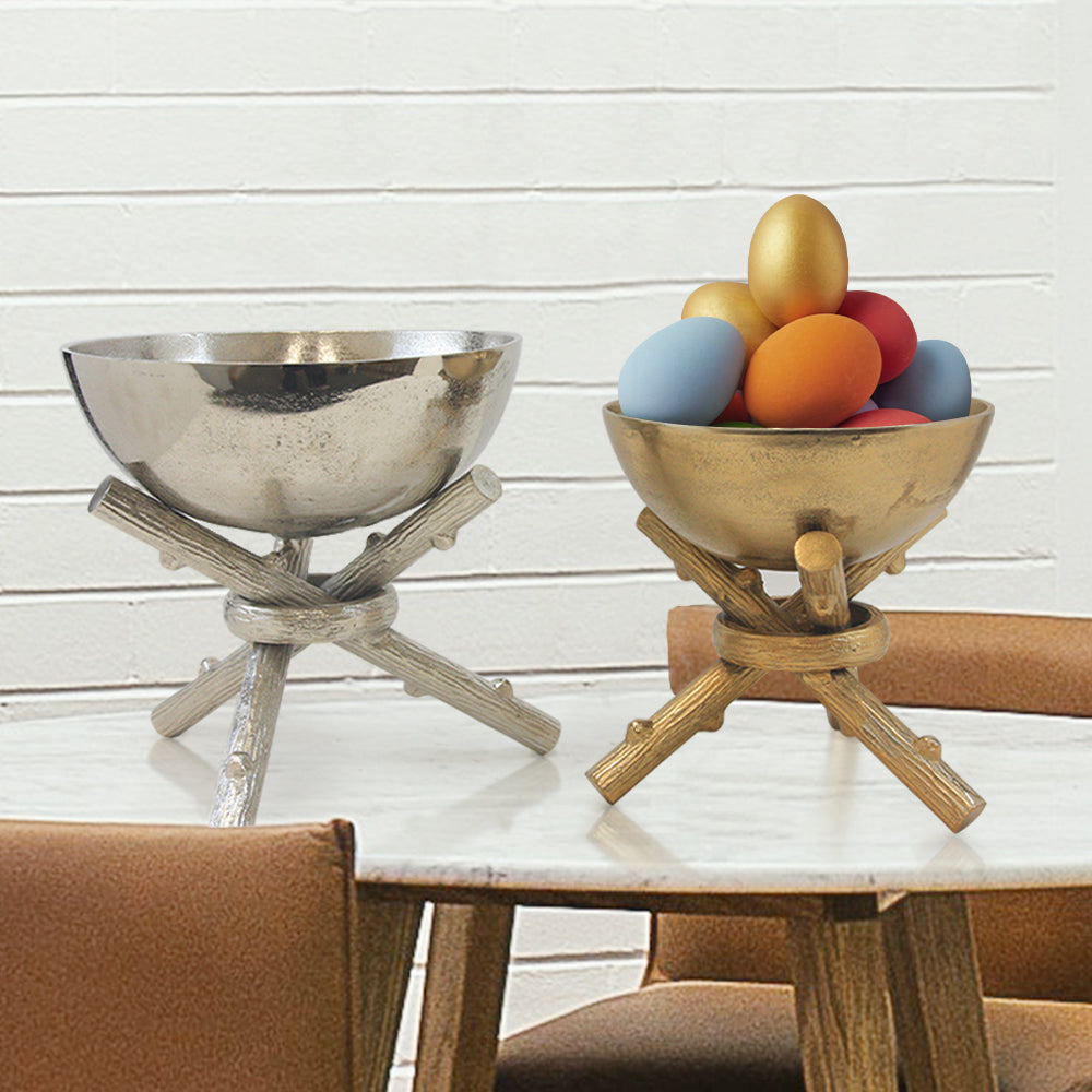 Bonfire Metal Bowl on Stand | Galore Home: Luxury Home Decor, Elegant Home Furnishings, Stylish Home Accents & Contemporary Home Accessories