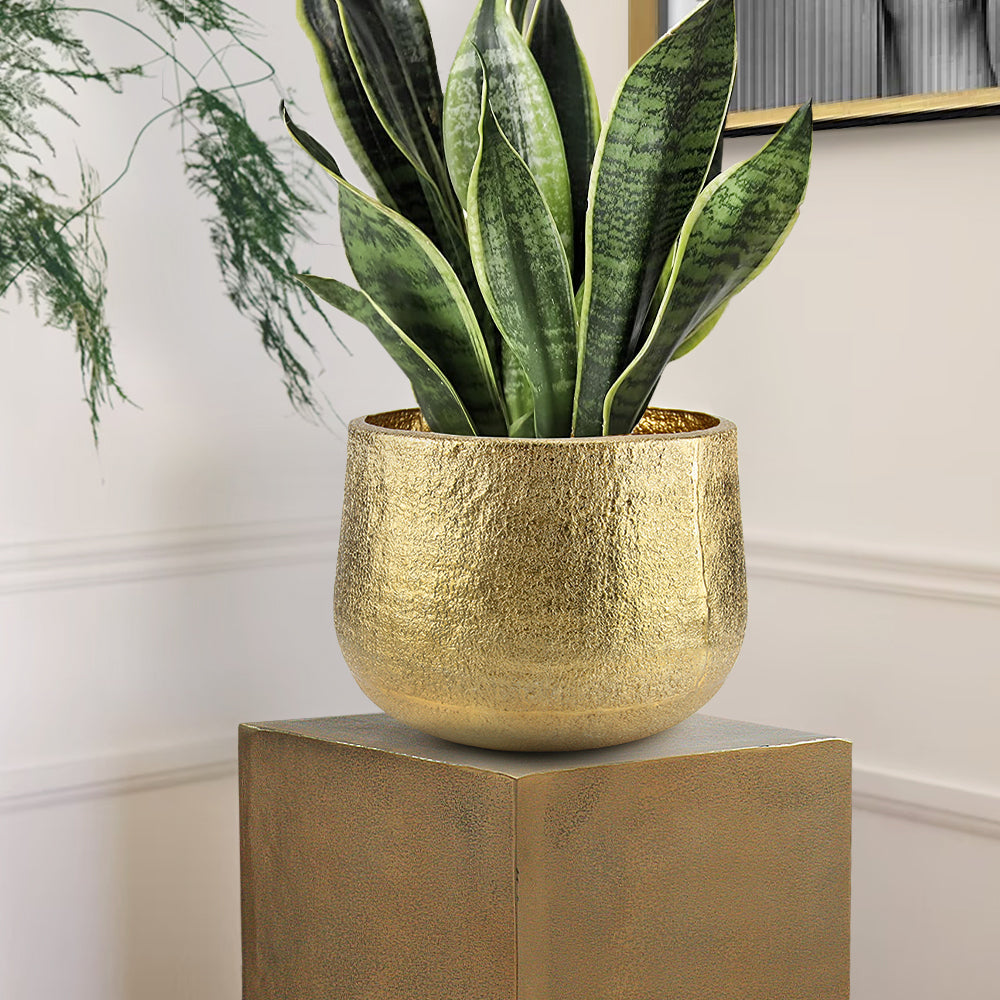 Aureate Metal Planter | Galore Home: Luxury Home Decor, Elegant Home Furnishings, Stylish Home Accents & Contemporary Home Accessories