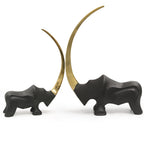 Crescent Rhino Figurine | Galore Home: Luxury Home Decor, Elegant Home Furnishings, Stylish Home Accents & Contemporary Home Accessories