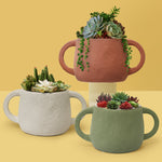 Handle Ceramic Pot