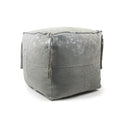Metallic Dappled Ottoman / Pouf / Foot Rest | Galore Home: Luxury Home Decor, Elegant Home Furnishings, Stylish Home Accents & Contemporary Home Accessories