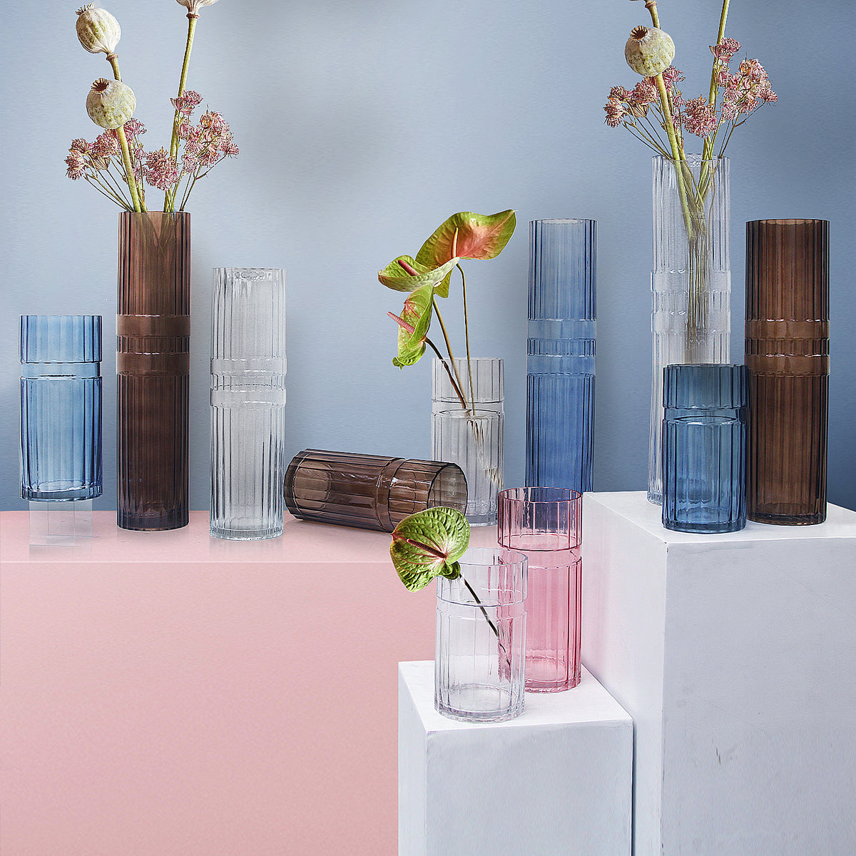 Tiered Glass Vase | Galore Home: Luxury Home Decor, Elegant Home Furnishings, Stylish Home Accents & Contemporary Home Accessories