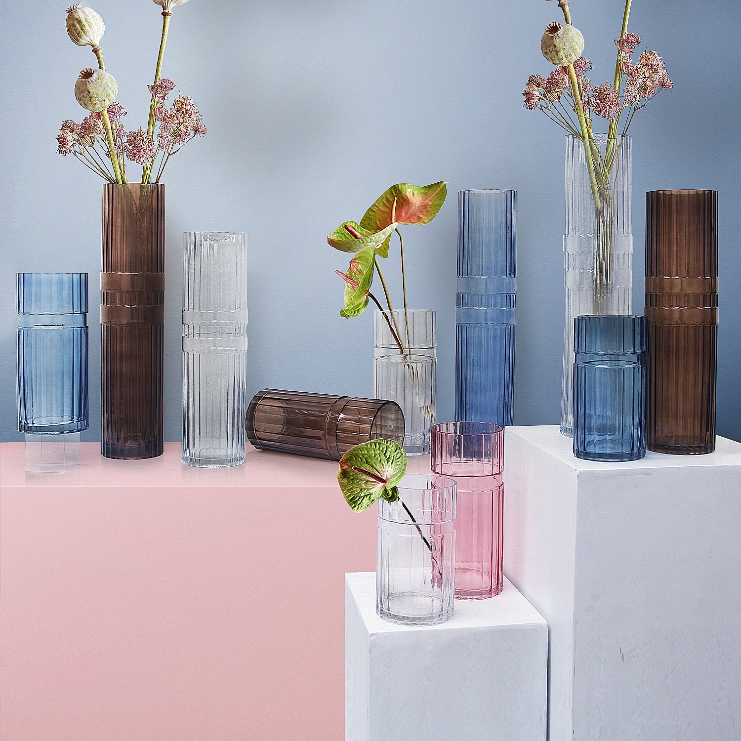 Tiered Glass Vase | Galore Home: Luxury Home Decor, Elegant Home Furnishings, Stylish Home Accents & Contemporary Home Accessories