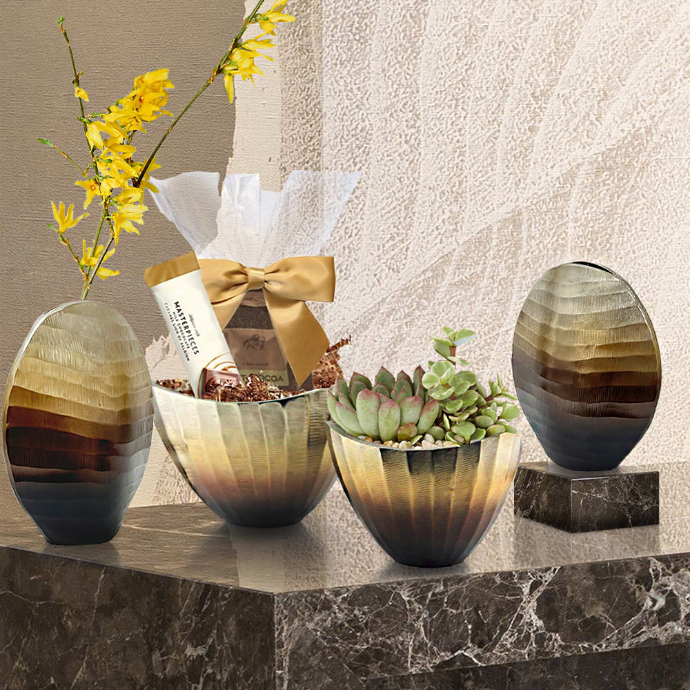 Metal Gradient Centerpiece Bowl | Galore Home: Luxury Home Decor, Elegant Home Furnishings, Stylish Home Accents & Contemporary Home Accessories