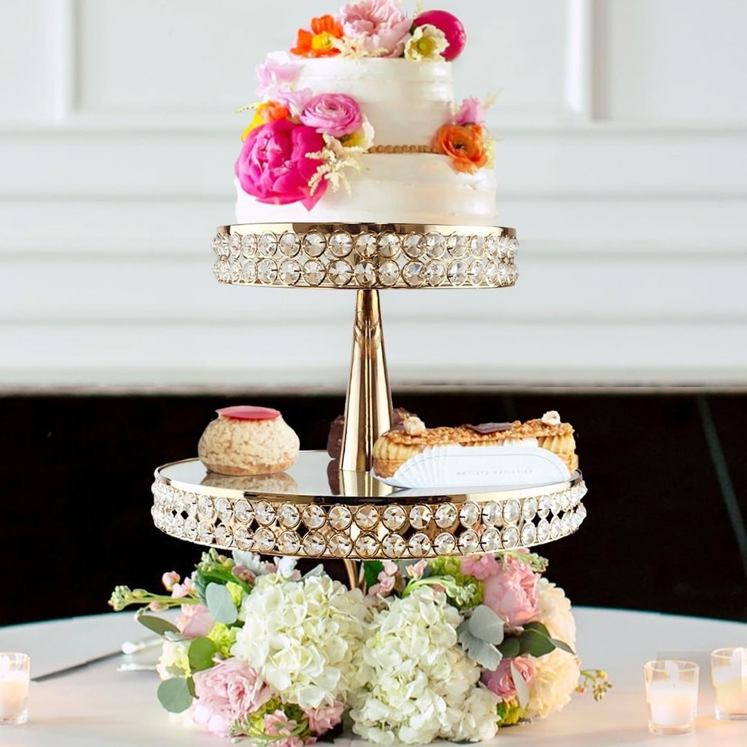 Crystal cake stand Crystal Rhinestone cake stand forwedding cake displ –  Crystal Wedding uk