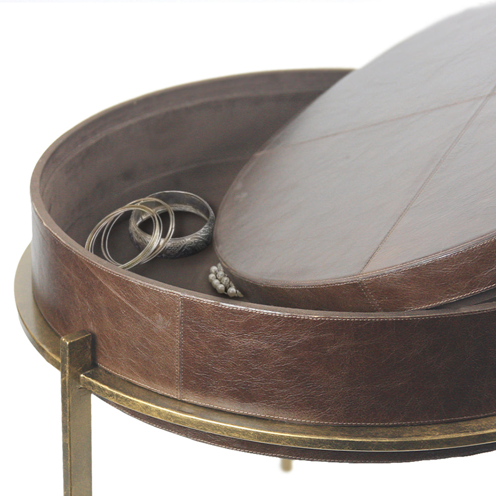 Leather Coffee Side Table | Galore Home: Luxury Home Decor, Elegant Home Furnishings, Stylish Home Accents & Contemporary Home Accessories