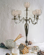 5 Arm Hanging Crystal Candelabra Candle Holder | Galore Home: Luxury Home Decor, Elegant Home Furnishings, Stylish Home Accents & Contemporary Home Accessories