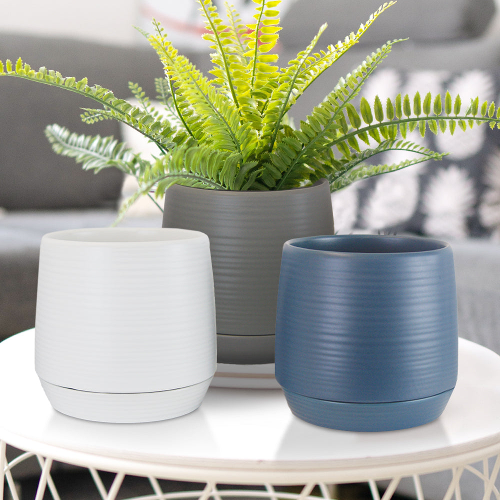 Ripple Ceramic Pot | Galore Home: Luxury Home Decor, Elegant Home Furnishings, Stylish Home Accents & Contemporary Home Accessories