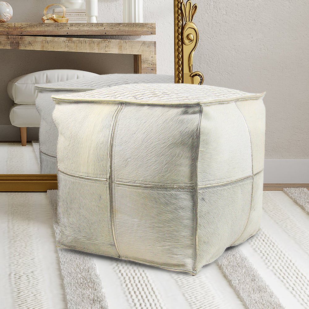 Patchwork Ottoman / Pouf / Foot Rest | Galore Home: Luxury Home Decor, Elegant Home Furnishings, Stylish Home Accents & Contemporary Home Accessories