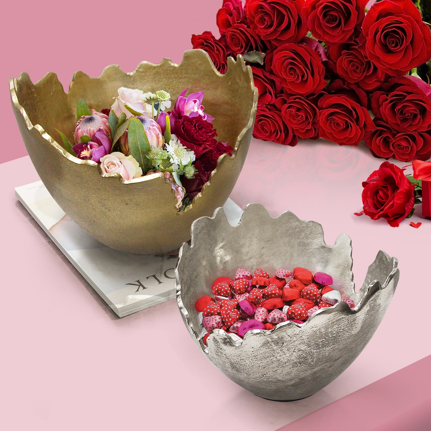 Pangea Metal Bowl | Galore Home: Luxury Home Decor, Elegant Home Furnishings, Stylish Home Accents & Contemporary Home Accessories