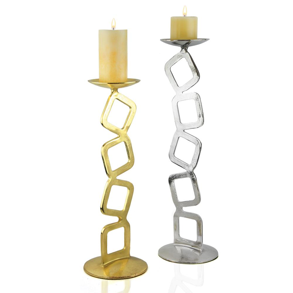 Metal Geometric Taper Candle Holder Candelabra