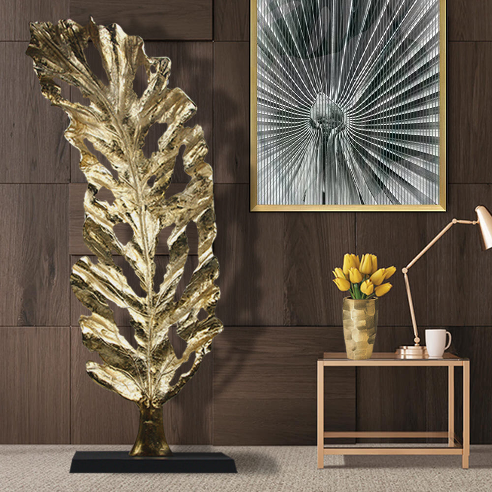 Grand Metal Leaf Sculpture | Galore Home: Luxury Home Decor, Elegant Home Furnishings, Stylish Home Accents & Contemporary Home Accessories