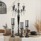 Black Crystal Candle Stand | Galore Home: Luxury Home Decor, Elegant Home Furnishings, Stylish Home Accents & Contemporary Home Accessories