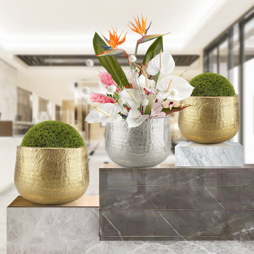 Aureate Metal Planter | Galore Home: Luxury Home Decor, Elegant Home Furnishings, Stylish Home Accents & Contemporary Home Accessories