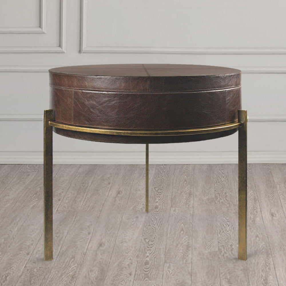 Leather Coffee Side Table | Galore Home: Luxury Home Decor, Elegant Home Furnishings, Stylish Home Accents & Contemporary Home Accessories