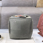 Metallic Dappled Ottoman / Pouf / Foot Rest | Galore Home: Luxury Home Decor, Elegant Home Furnishings, Stylish Home Accents & Contemporary Home Accessories