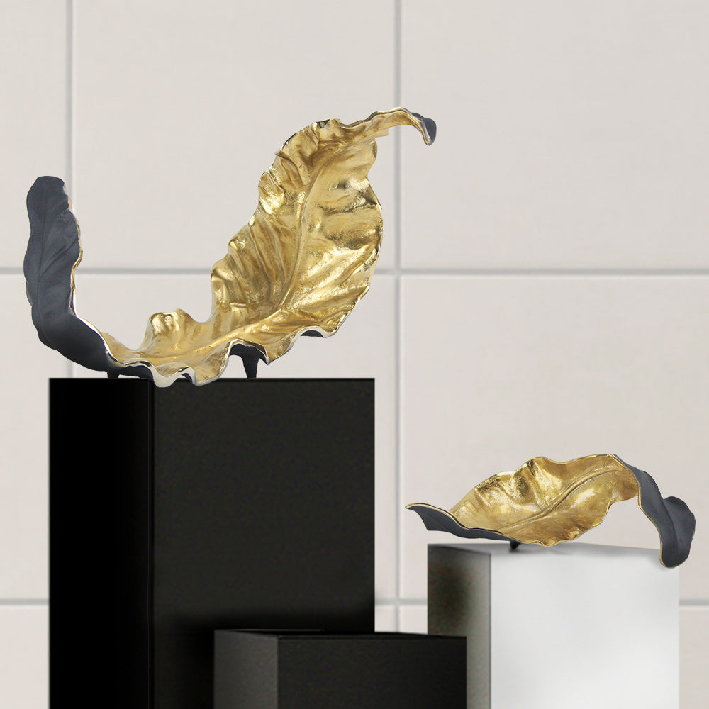 Entwined Leaf Sculpture | Galore Home: Luxury Home Decor, Elegant Home Furnishings, Stylish Home Accents & Contemporary Home Accessories