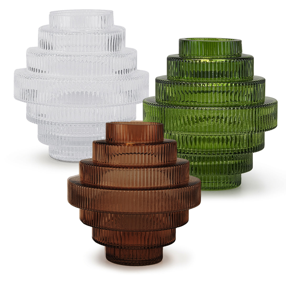 Layered Glass Vase | Galore Home: Luxury Home Decor, Elegant Home Furnishings, Stylish Home Accents & Contemporary Home Accessories