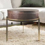 Leather Coffee Side Table
