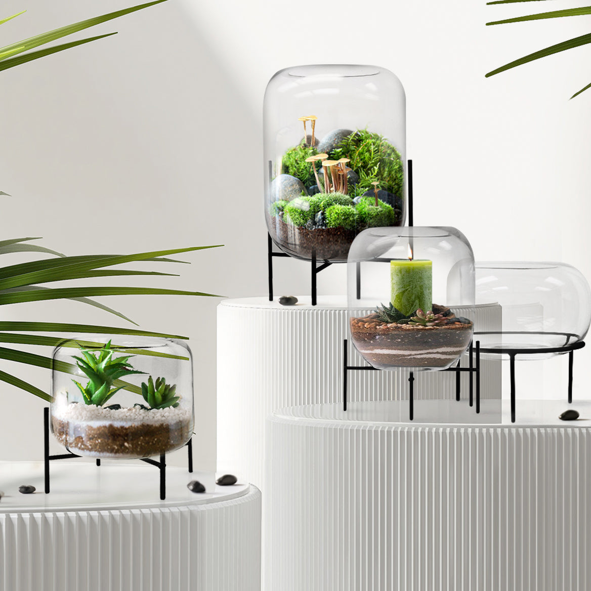 Mousseaux Glass Terrarium Vase | Galore Home: Luxury Home Decor, Elegant Home Furnishings, Stylish Home Accents & Contemporary Home Accessories