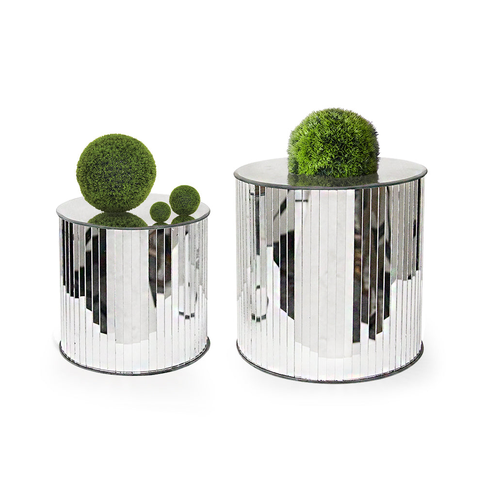 Mirrored Glass Table Stand | Galore Home: Luxury Home Decor, Elegant Home Furnishings, Stylish Home Accents & Contemporary Home Accessories