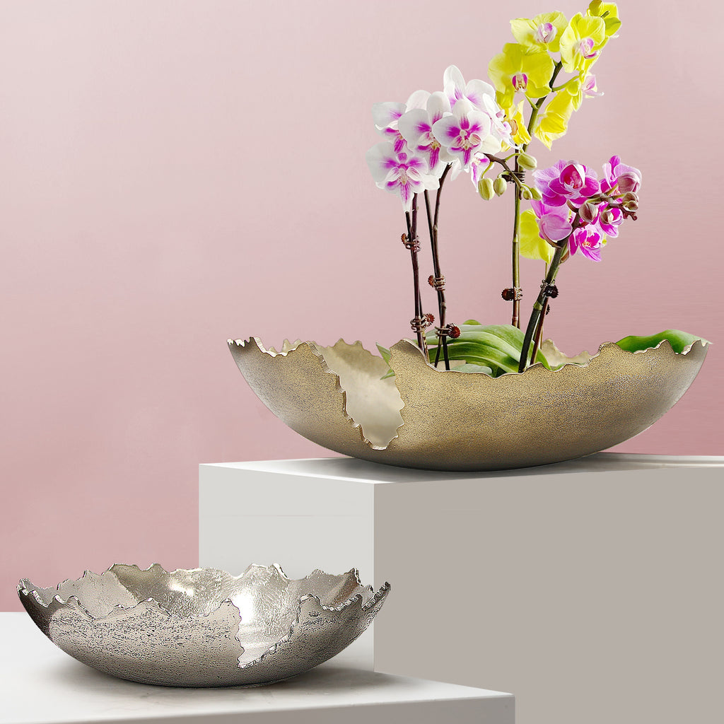 Pangea Shallow Metal Dish | Galore Home: Luxury Home Decor, Elegant Home Furnishings, Stylish Home Accents & Contemporary Home Accessories