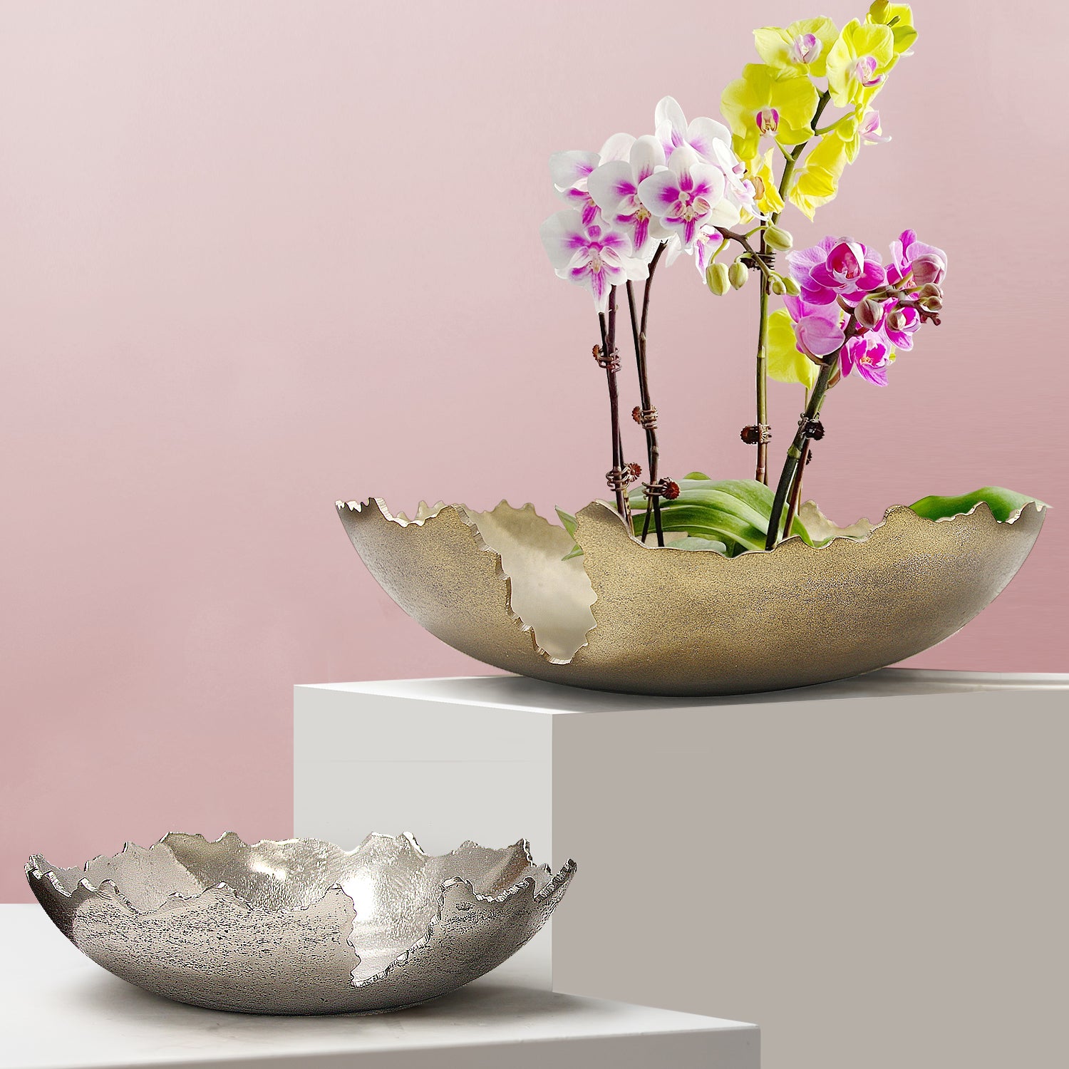 Pangea Shallow Metal Dish | Galore Home: Luxury Home Decor, Elegant Home Furnishings, Stylish Home Accents & Contemporary Home Accessories